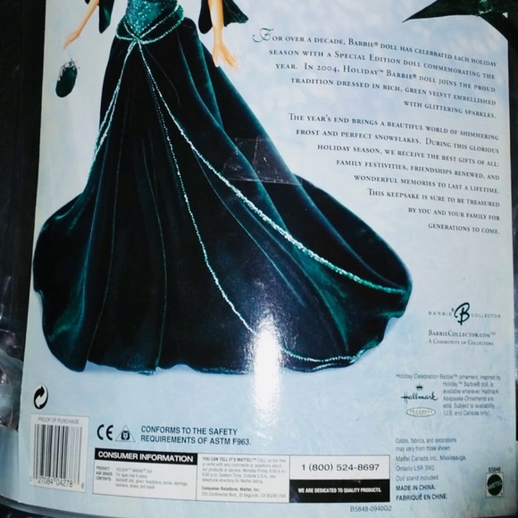 Barbie Holiday Doll in Elegant Teal Gown